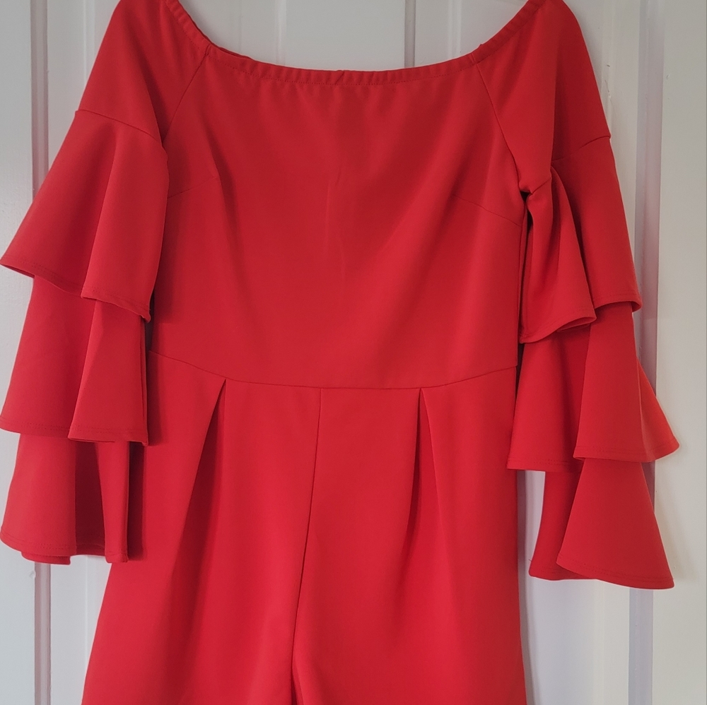 Venus Red Romper